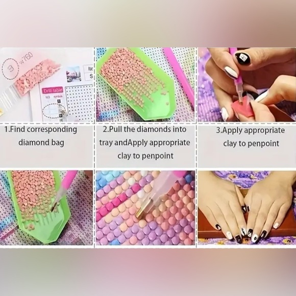 NWT- 8x8 Diamond Art Kit. Baby cow. - Picture 3 of 3